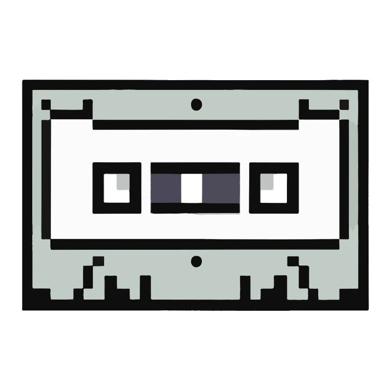 Cassette Pixelated Retro Gift Idea