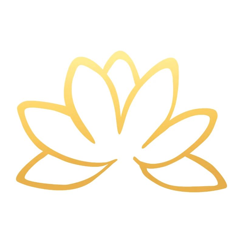 Fleur de lotus doré