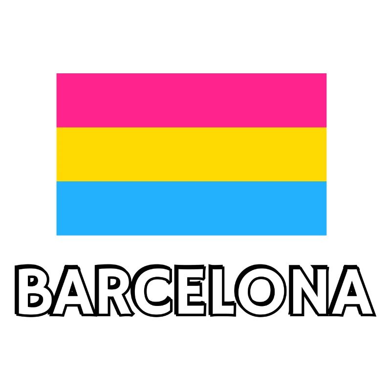 Drapeau de la Pan Pride Barcelone