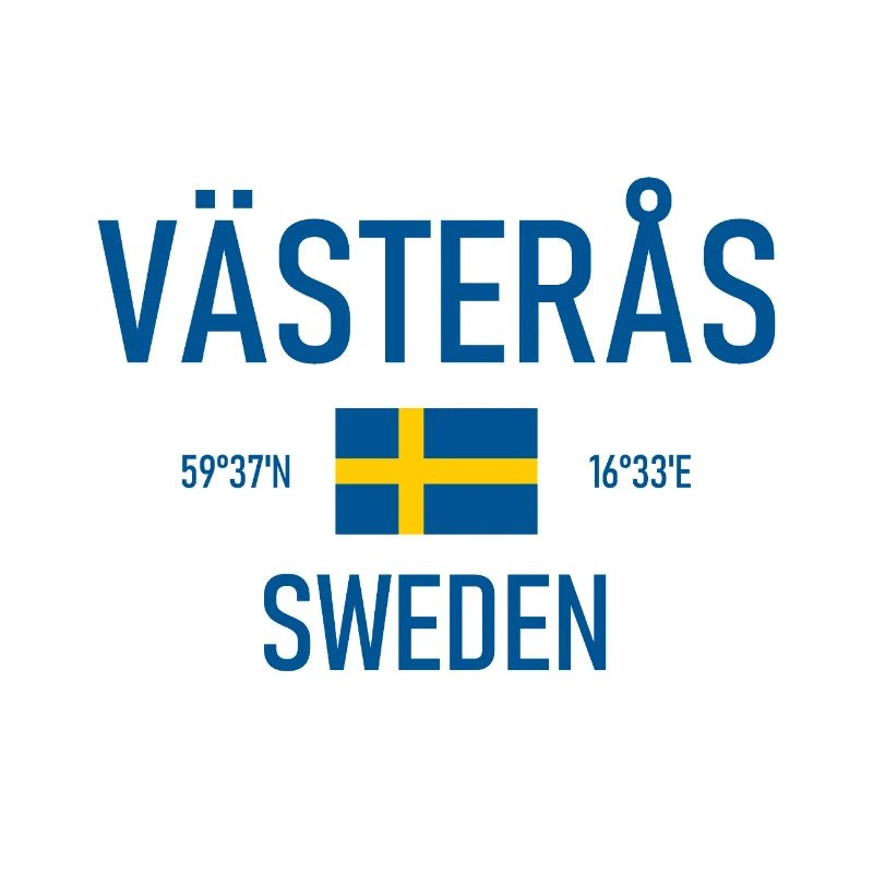 Västeras - Suède - Sverige - Coordonnées du drapeau