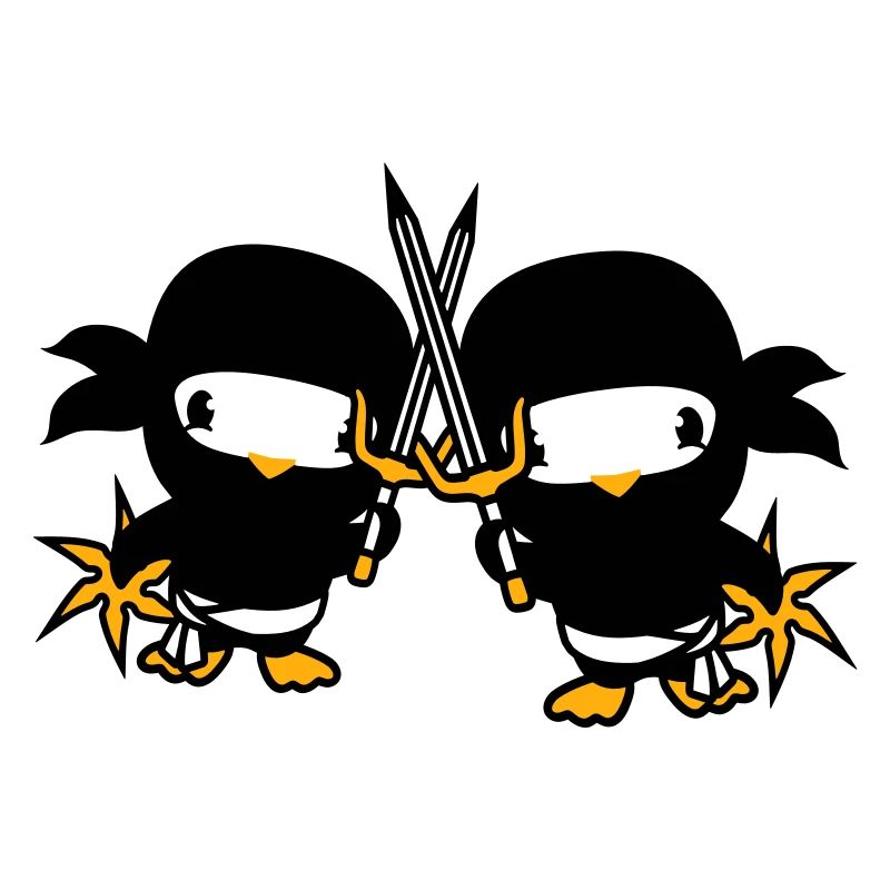 2 Oiseaux Ninja Fighter Assassin Épée Ninja Star
