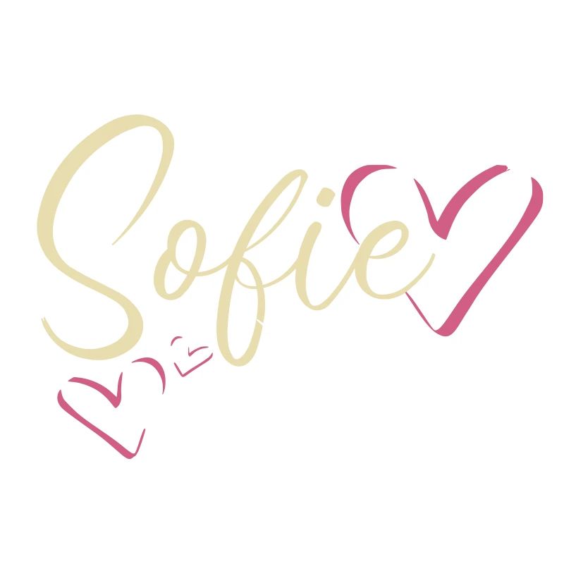Sofie Surname First name Calligraphy Heart