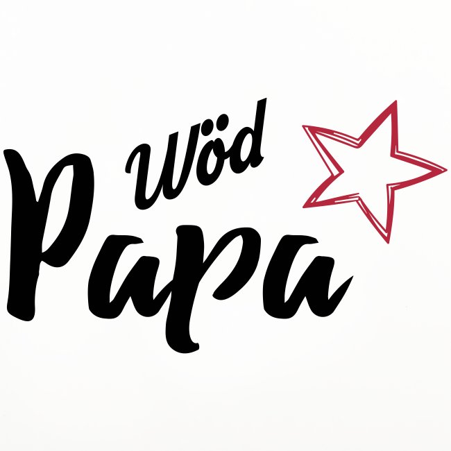 Wöd Papa - Untersetzer (4er-Set)