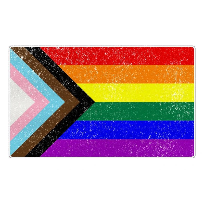 Distressed Progress LGBTQ Pride Flag