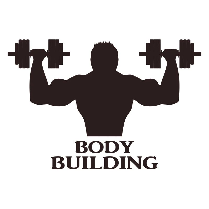 Bodybuilder avec haltères