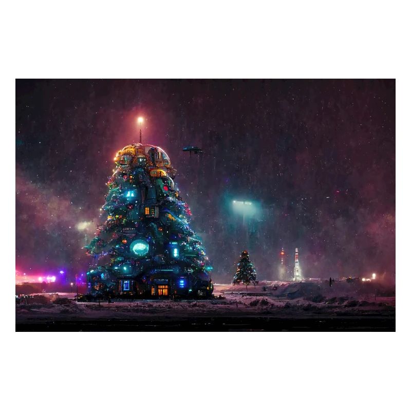 Futuristischer Weihnachtsbaum
