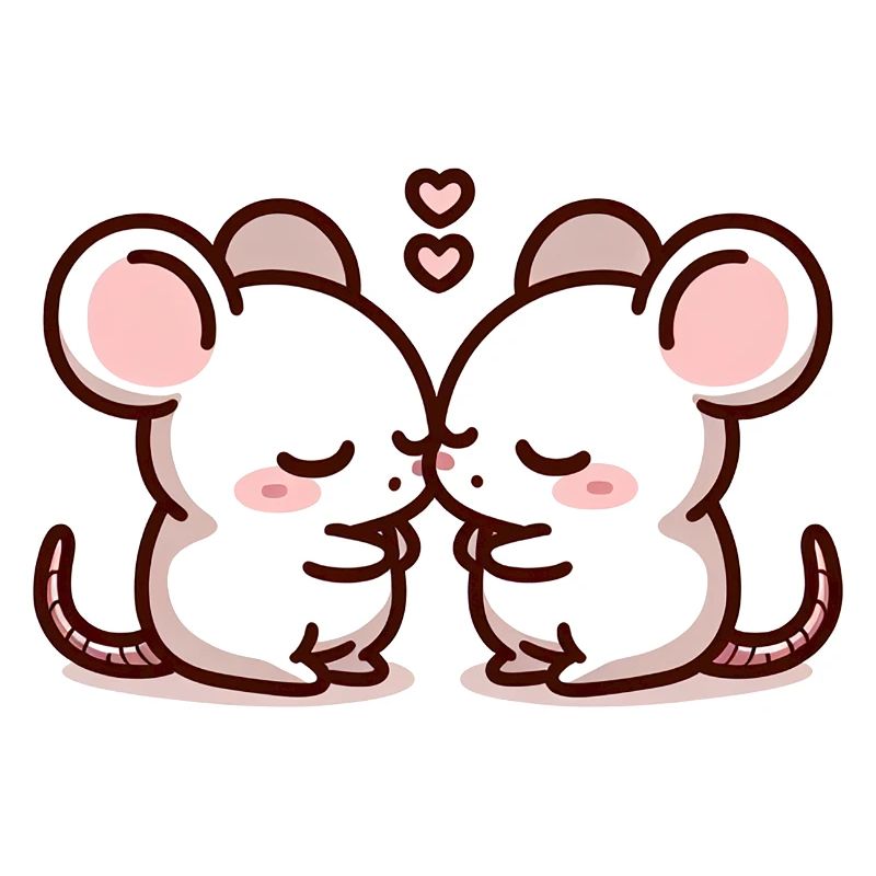 Two Mouses In Love