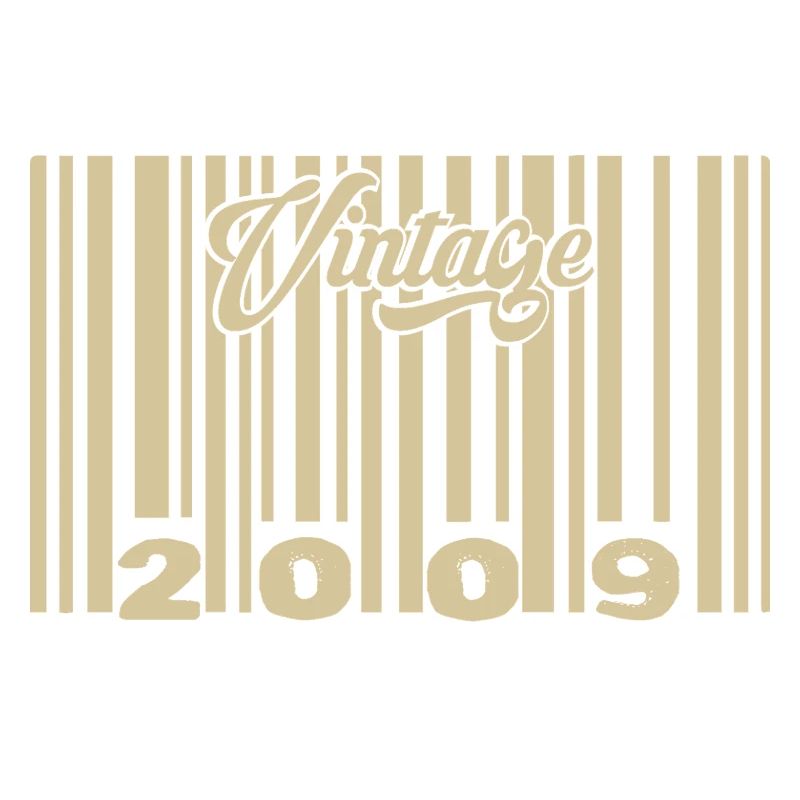 vintage 2009 Code barre 2009: Année 2025.