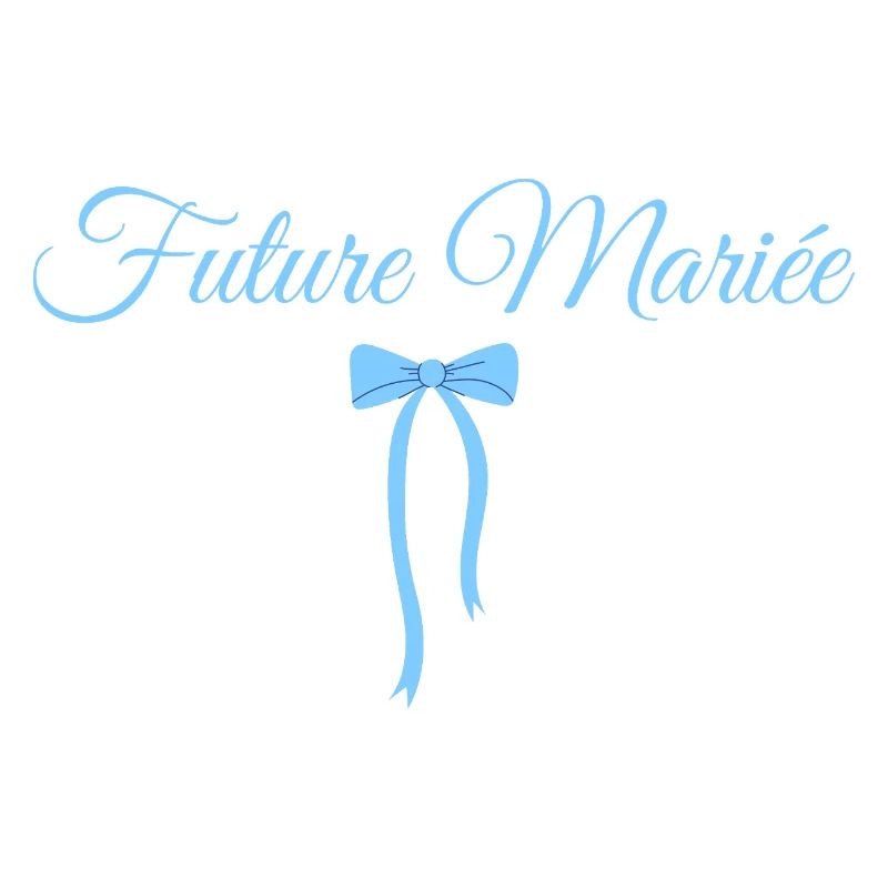 Future mariée noeud bleu