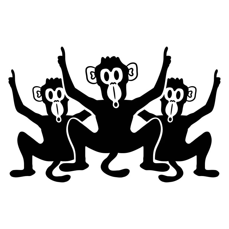 3 fun party celebration monkey friends team