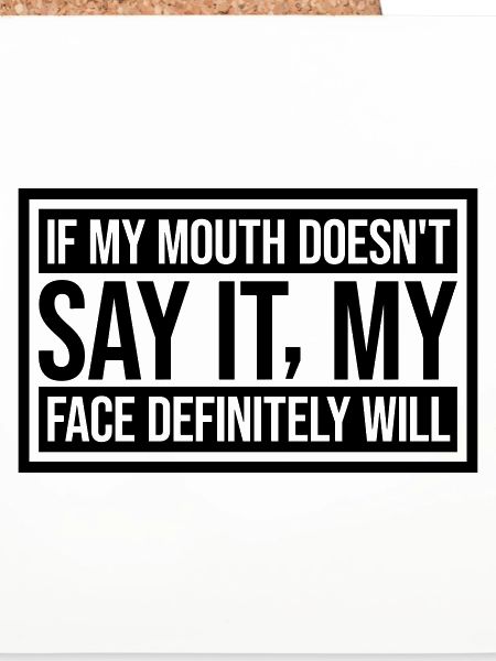my face definitely will
