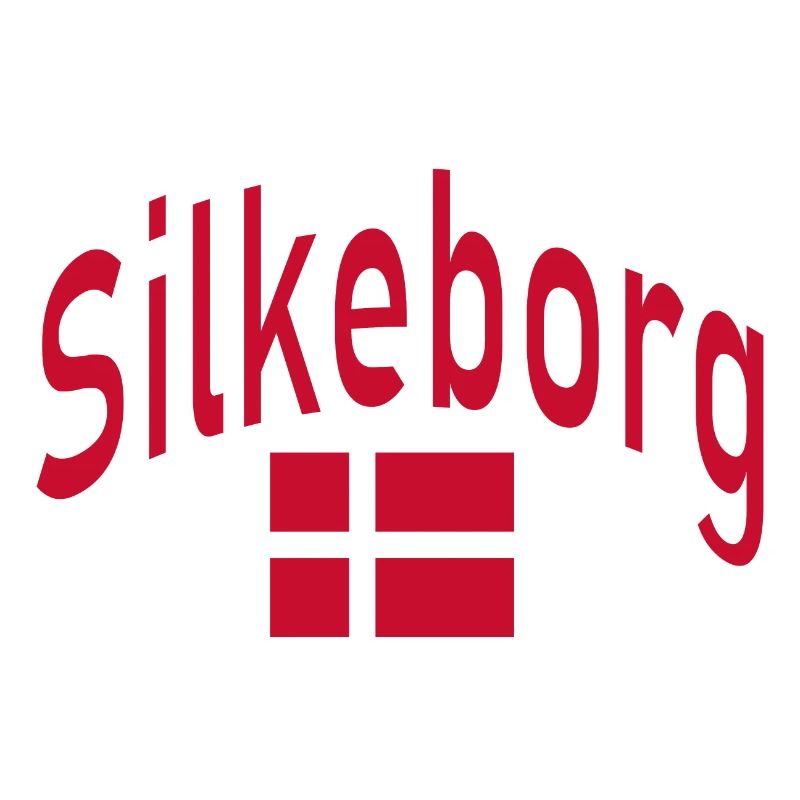 Drapeau de Silkeborg Danemark