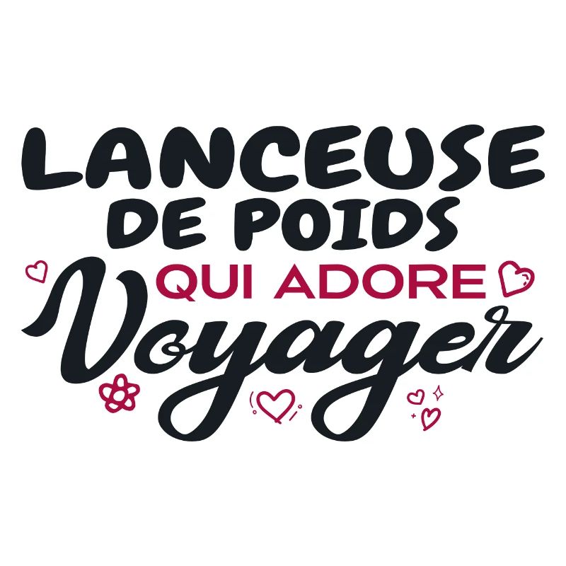 Lanceuse de poids globe-trotteuse passionnée de vo