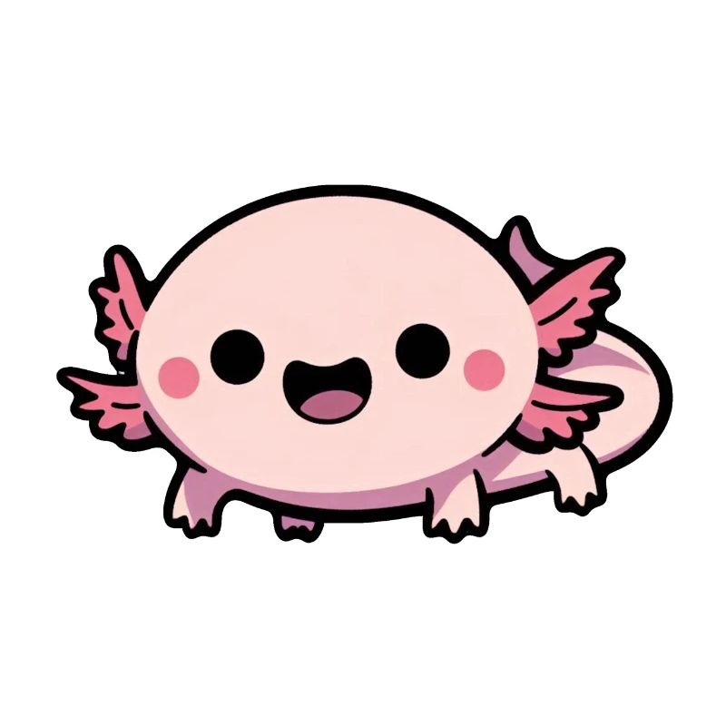 Süßer Chibi Axolotl