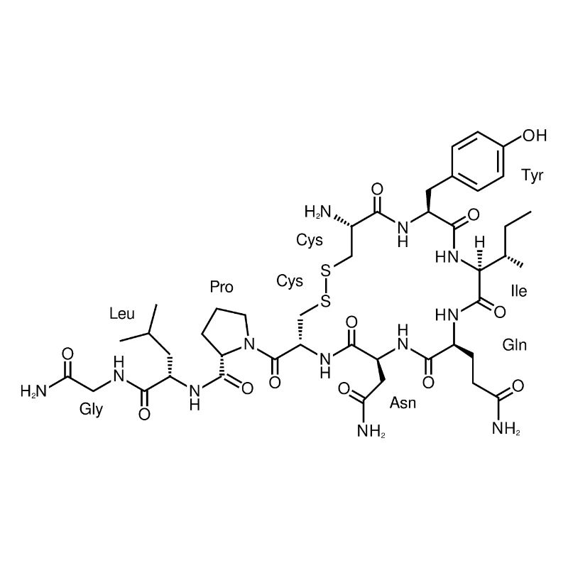 Chimie de la formule structurale de l'ocytocine