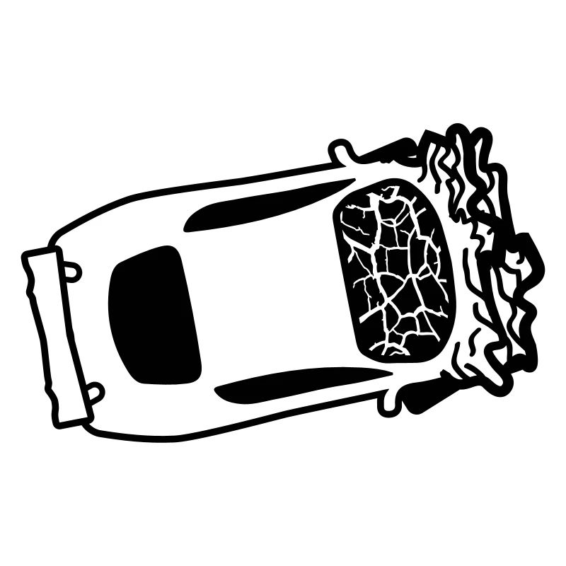 accident crash total damage crushed dents broken s