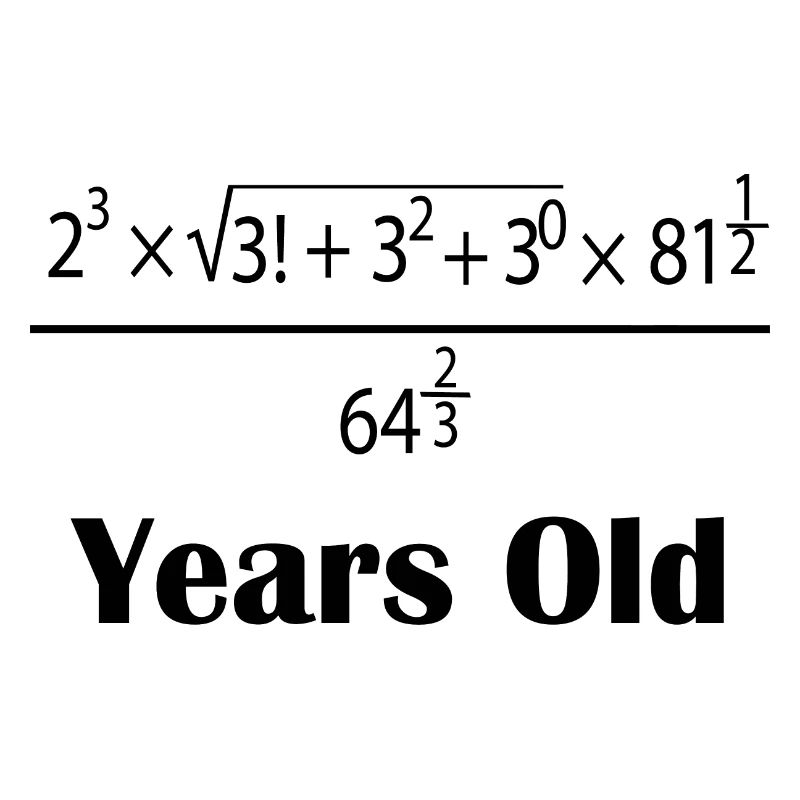 Years old math school gift formula profession