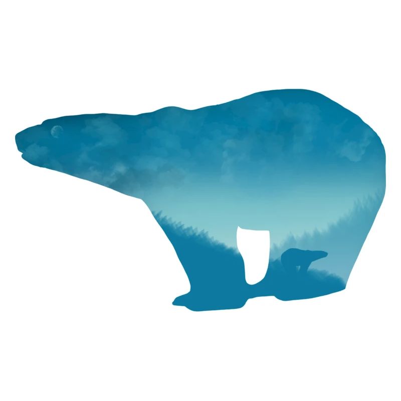 Eisbär Landschaft