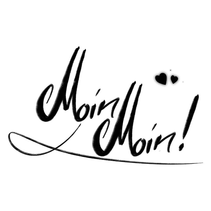 Moin Moin mit Herzchen