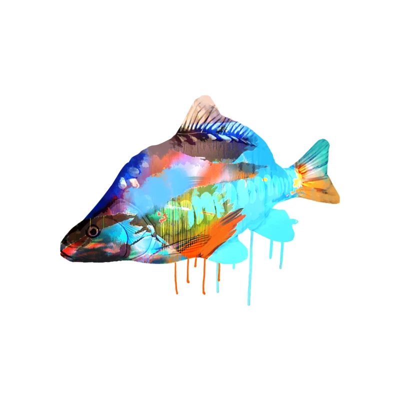 karpfen,bunt,graffiti,malerei,fisch