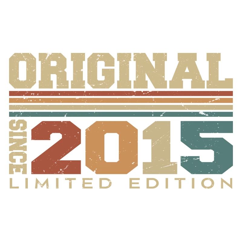 Original 2015 Retro Geschenk 9. Jahrestag 2015