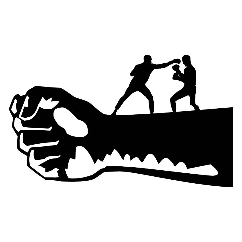 Boxer auf einer Faust