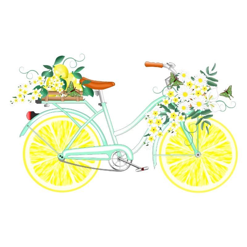 Bicycle with lemons
