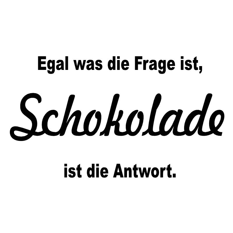 quelle que soit la question est, le chocolat est