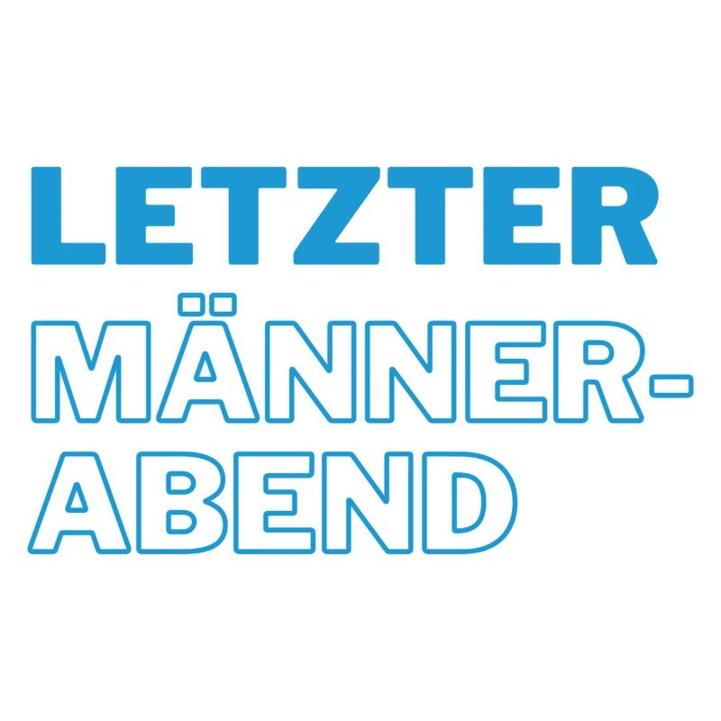 letzter Männerabend blau
