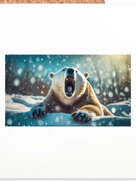 Niedliche Tiere chillen – Eisbär