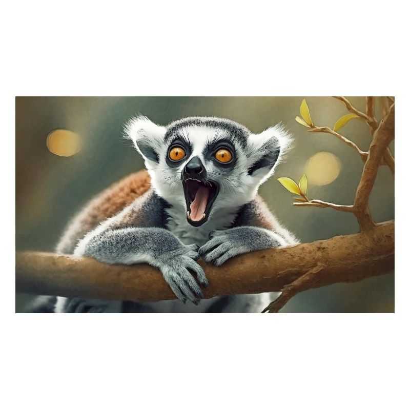Cute animals chilling – ring-tailed lemur