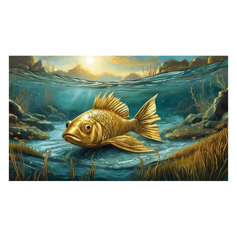 Pun ambiguous expression - Goldfisch (goldfish)