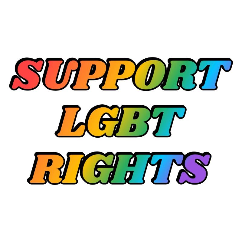 Support LGBT Rights Rainbow
