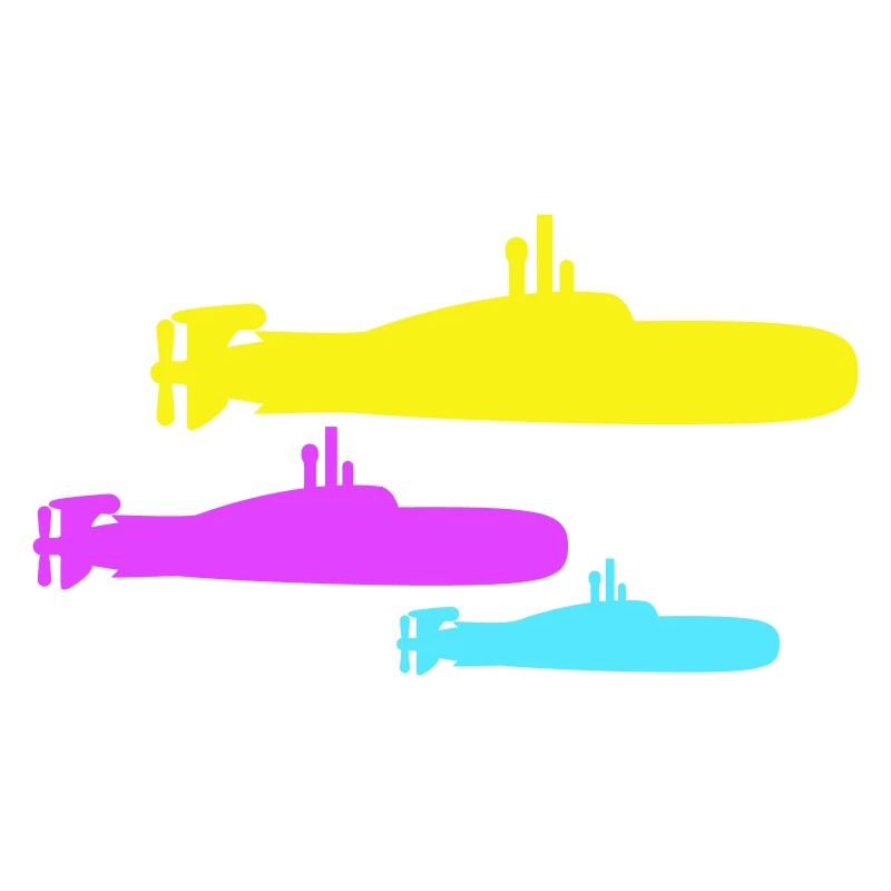 3 Submarines Fleet Three Squadrons Group Team Crew