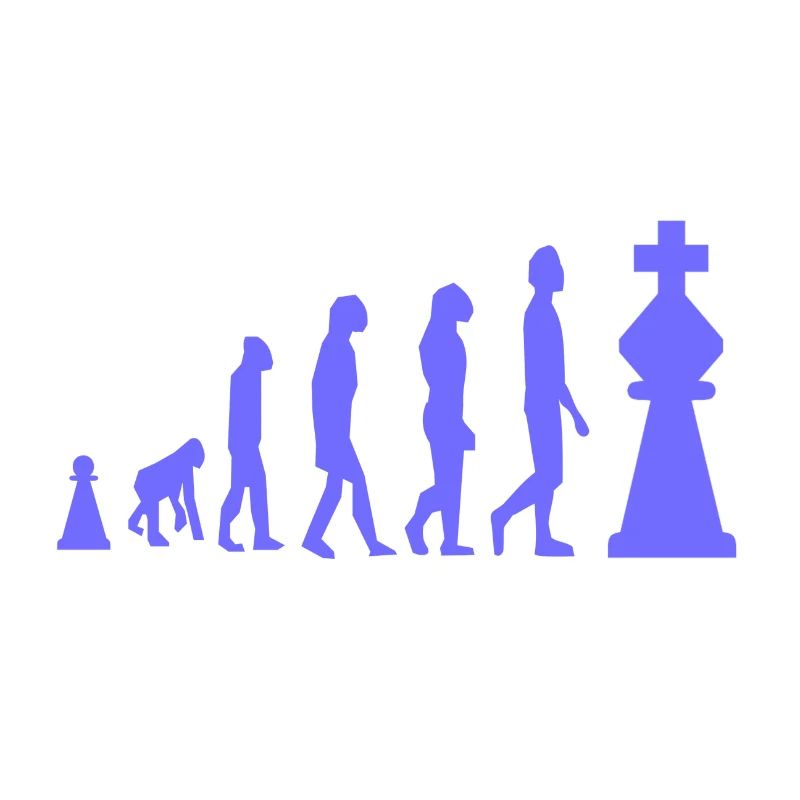 Chess Evolution Échecs Drôle