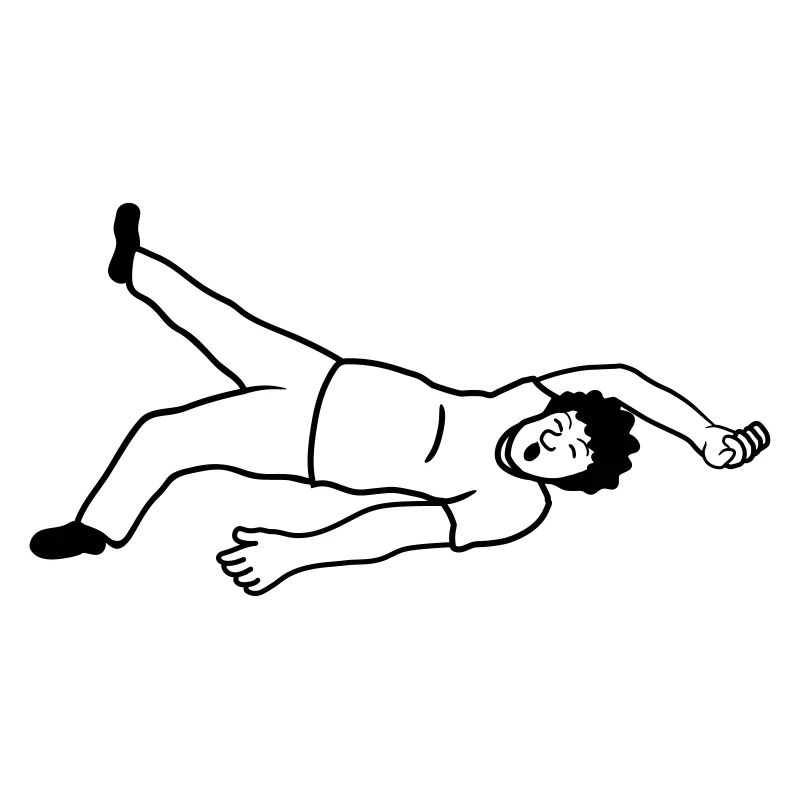 Sleeping passed out man