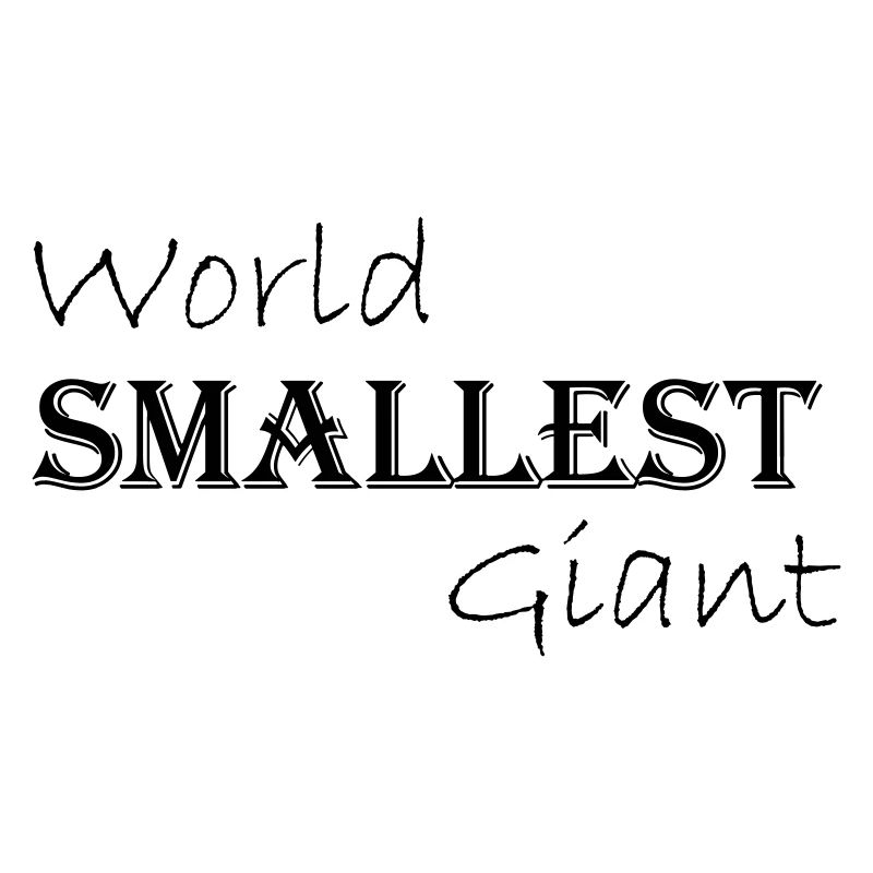 Le plus petit géant du monde - lettrage