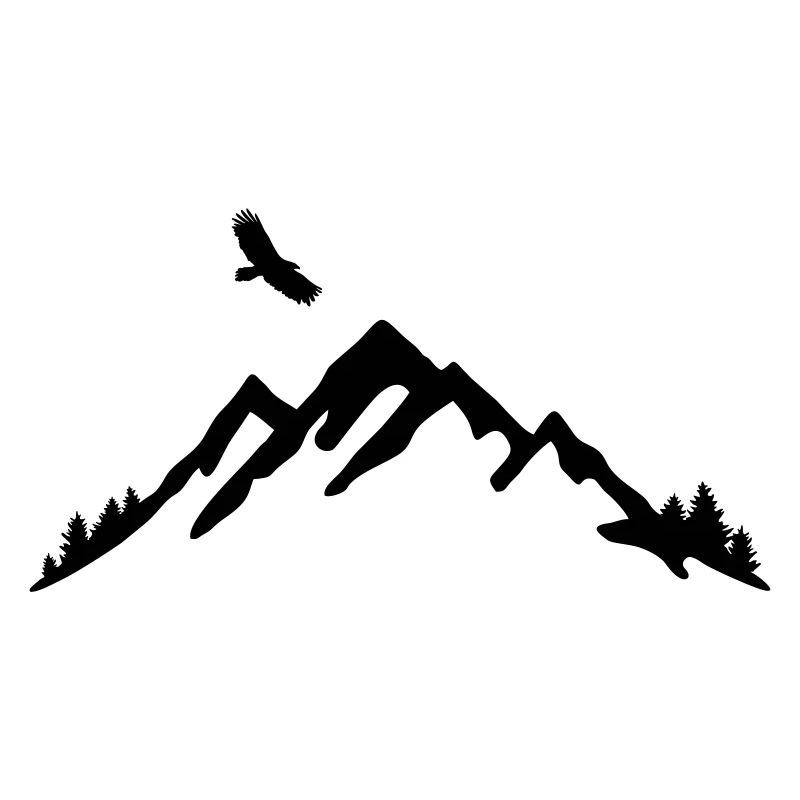 Mountain and eagle