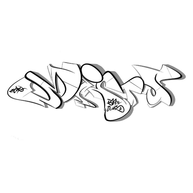 Black Lines Micro Graffiti