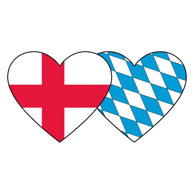 Drapeau de l’Angleterre et du Bayern