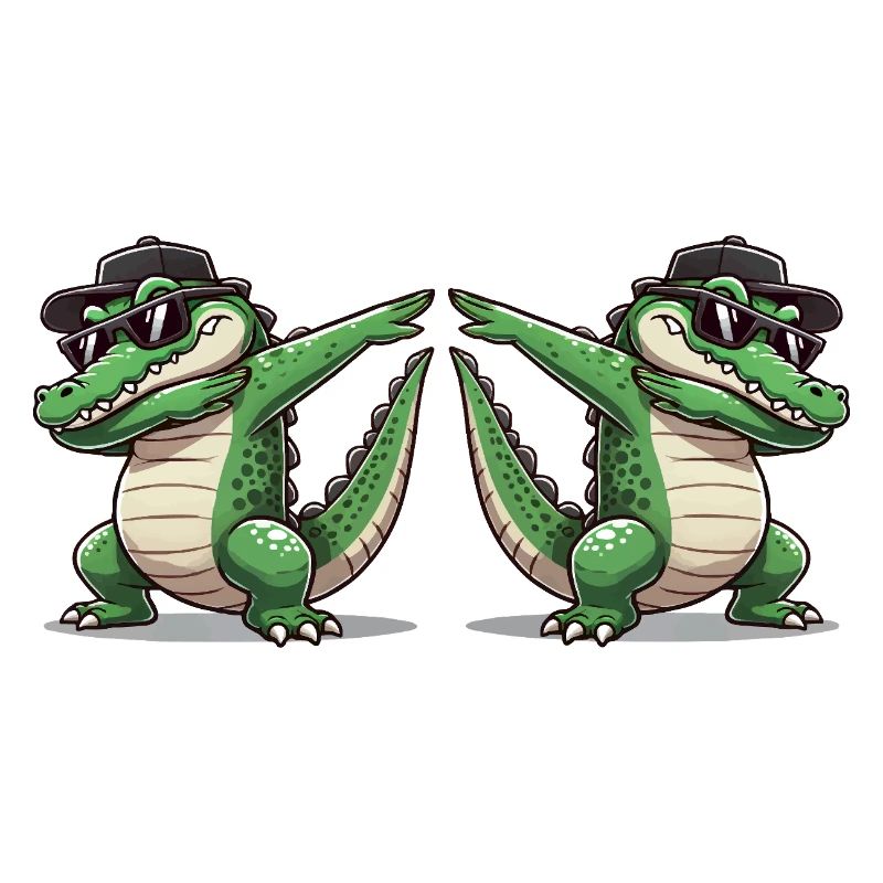 Crocodile Comic Dabbing 2