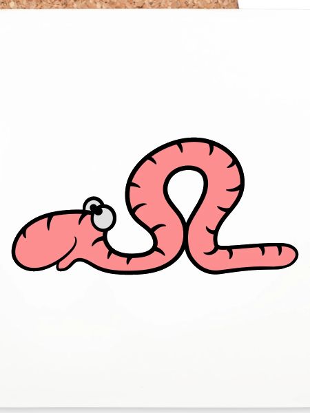 lustiger comic wurm