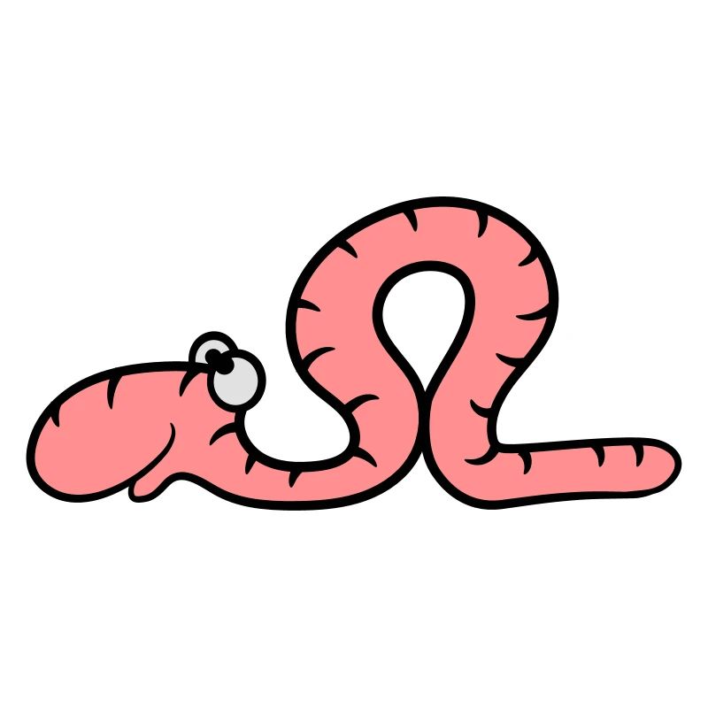 lustiger comic wurm