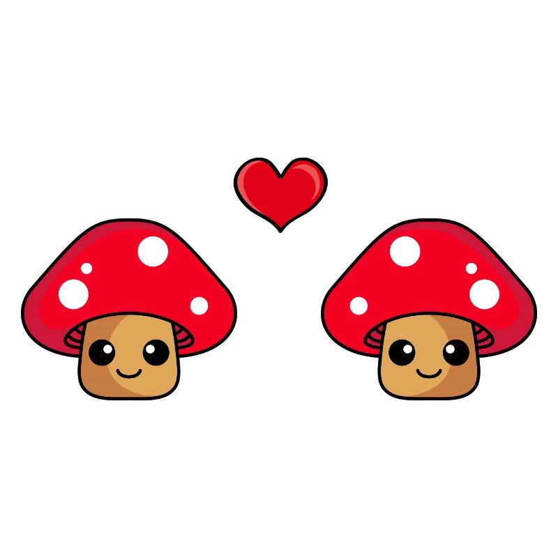 Pilz Paar Liebe Comic