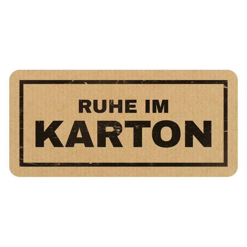 Ruhe im Karton