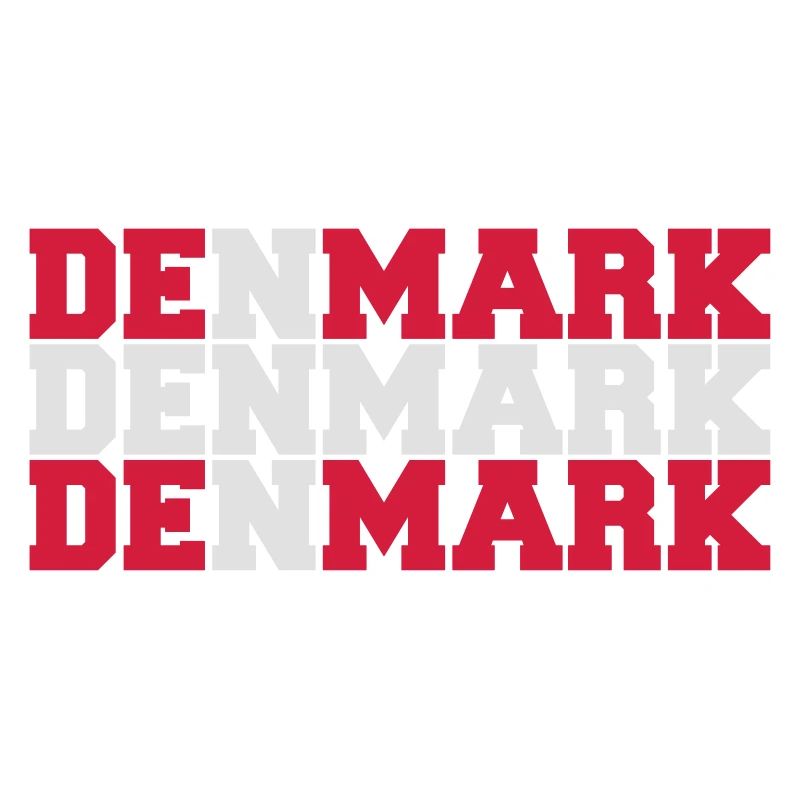 Denmark Danmark Flag Logo