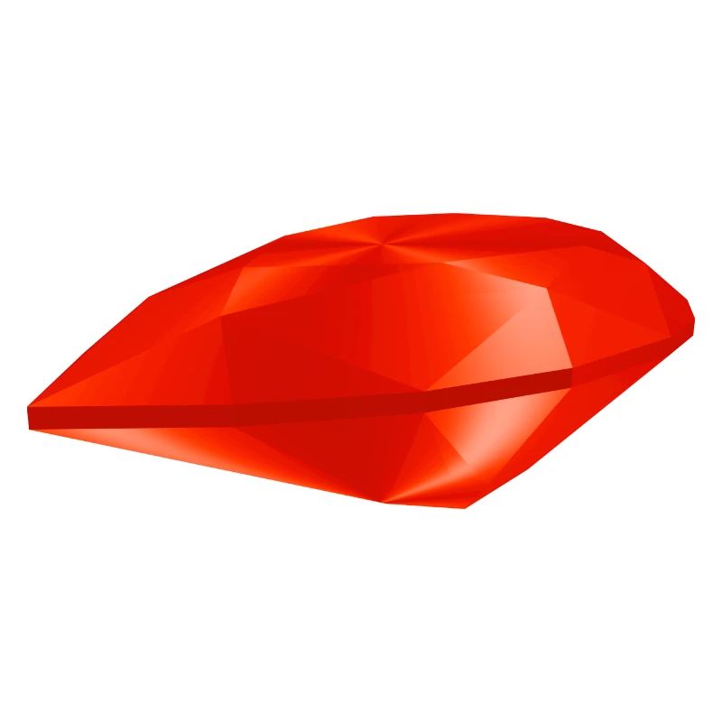 Roter Edelstein