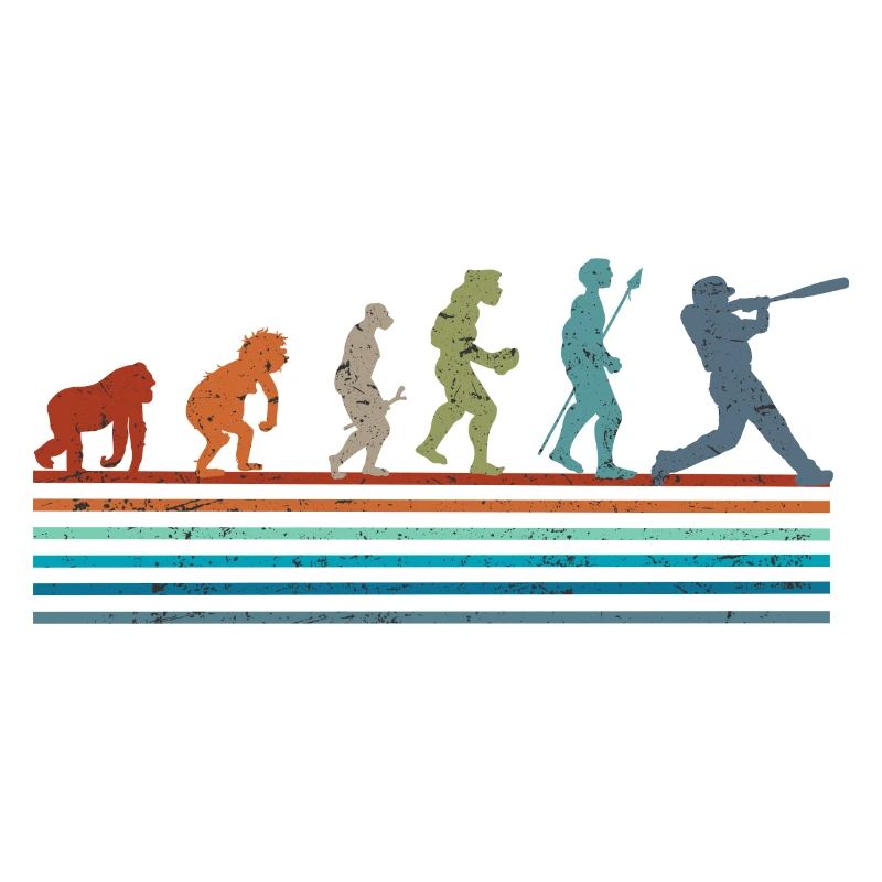 Évolution rétro vintage baseball