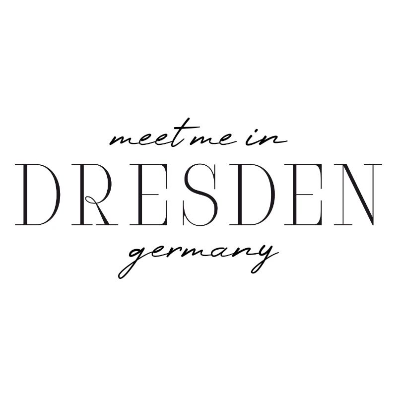 Dresden, Germany Elegance Style Design T-Shirt