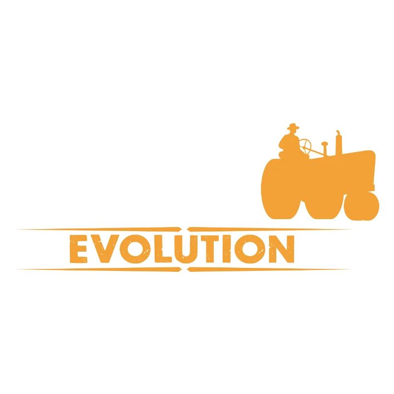 Farmer tractor evolution - orange/white